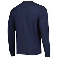 Men's '47 Navy Tennessee Titans Brand Wide Out Franklin Long Sleeve T-Shirt