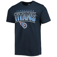 Men's '47 Navy Tennessee Titans Team Super Rival T-Shirt