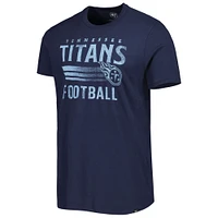 Men's '47 Navy Tennessee Titans Wordmark Rider Franklin T-Shirt