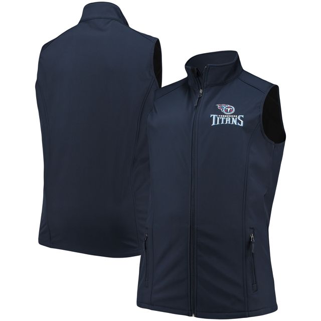 Dunbrooke Navy Tennessee Titans Big & Tall Archer Softshell Full-Zip Vest pour homme