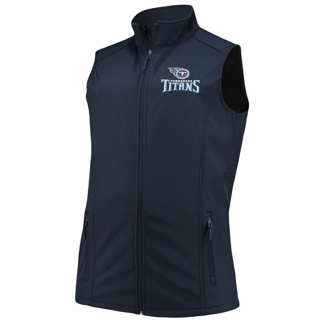 Dunbrooke Navy Tennessee Titans Big & Tall Archer Softshell Full-Zip Vest pour homme