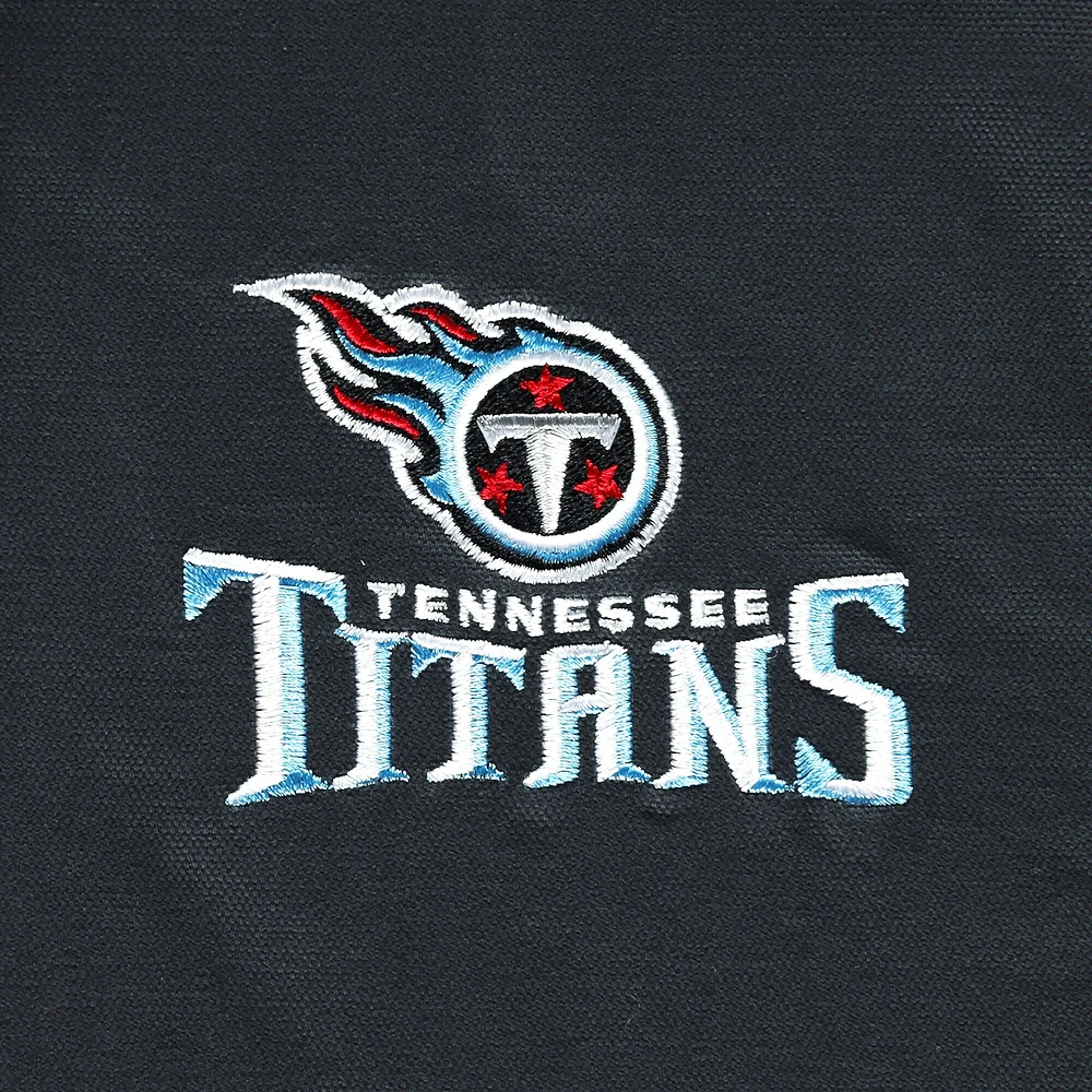 Men's Dunbrooke Navy Tennessee Titans Big & Tall Dakota Canvas Hoodie Full-Zip Jacket