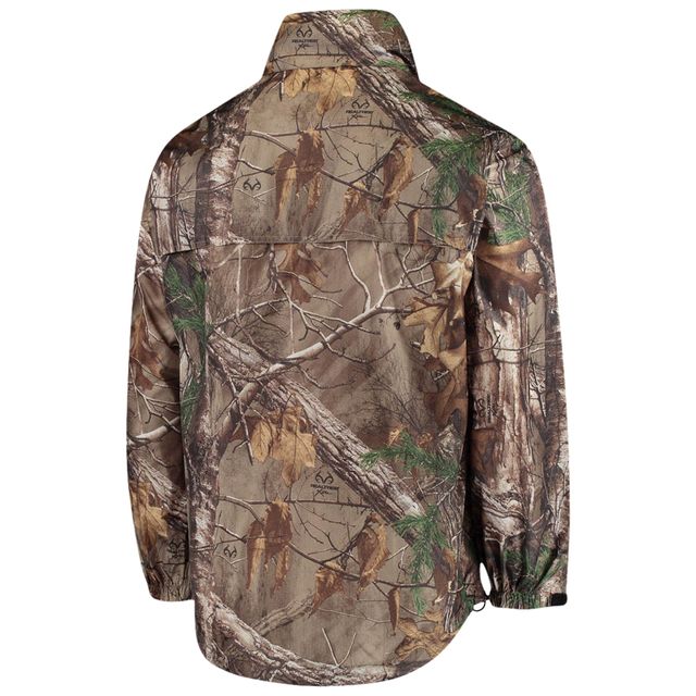 Dunbrooke Realtree Camo Tennessee Titans Circle Sportsman Veste imperméable compressible entièrement zippée pour hommes