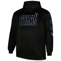 Men's Fanatics  Black Tennessee Titans Big & Tall Fleece Pullover Hoodie
