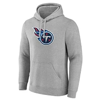 Sweat à capuche en polaire gris chiné pour homme Fanatics Tennessee Titans Deliver