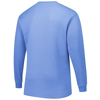 Men's Fanatics Light Blue Tennessee Titans Big & Tall Oilers Throwback Thermal Long Sleeve T-Shirt