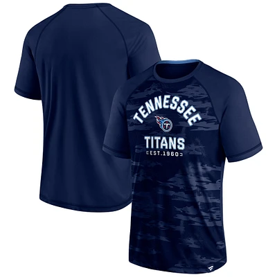 Men's Fanatics Navy Tennessee Titans Hail Mary Defender Raglan T-Shirt