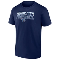 Men's Fanatics Navy Tennessee Titans Heavy Hitter T-Shirt