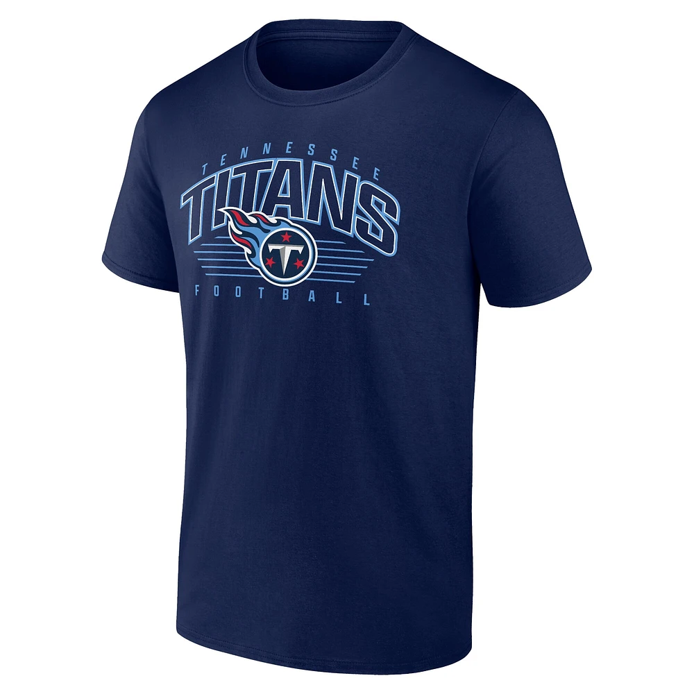 Men's Fanatics Navy Tennessee Titans Line Clash T-Shirt