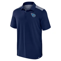 NUT TITAN NAVY HEATHER 22 NFL MEN'S FANATICS MARQUE LONG SHOT POLO POLMEN