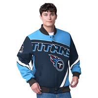 Veste à boutons-pression G-III Extreme bleu marine pour homme Tennessee Titans Maximum Racing