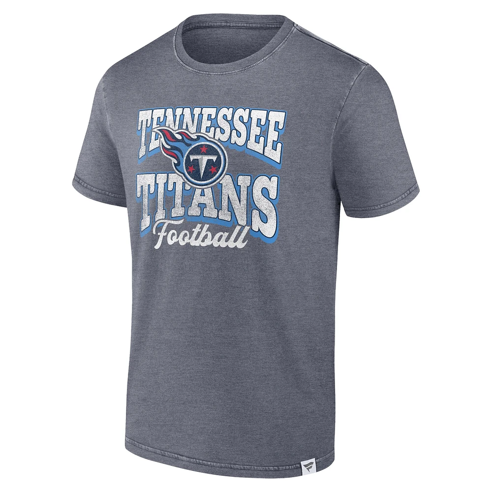 Men's Heather Navy Tennessee Titans Force Out T-Shirt