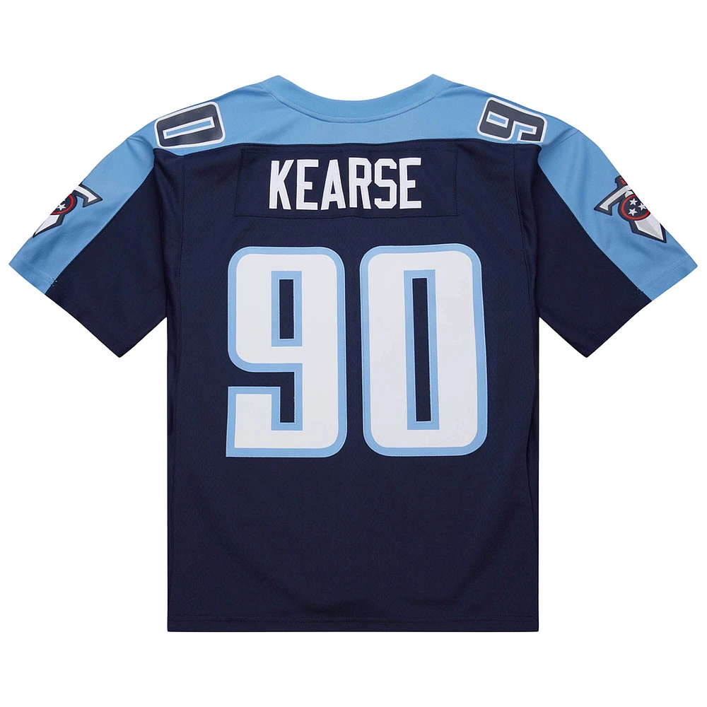 Men's Mitchell & Ness Jevon Kearse Navy Tennessee Titans 1999 Legacy Replica Jersey
