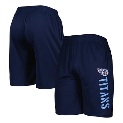 MSX by Michael Strahan Navy Tennessee Titans Team Shorts pour hommes