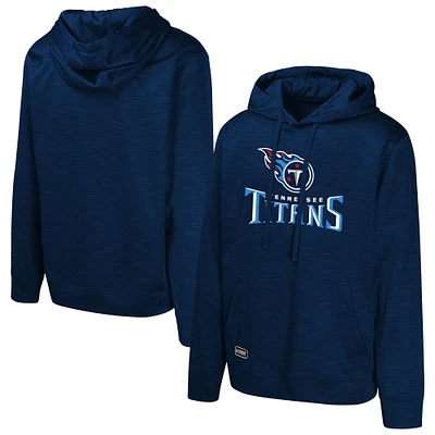 Sweat à capuche en polaire bleu marine Tennessee Titans Streak pour homme