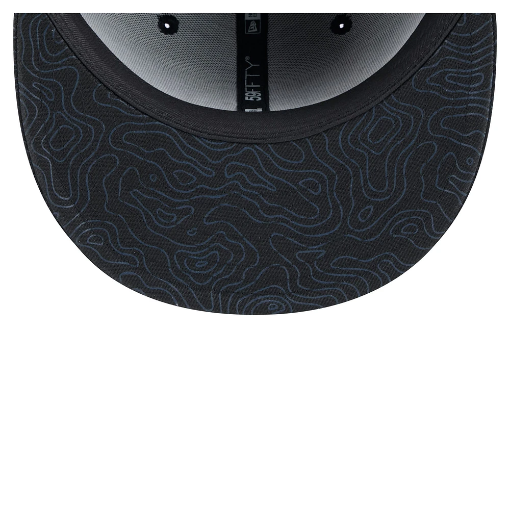 Men's New Era Black Tennessee Titans Geo 59FIFTY Fitted Hat