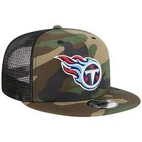 Men's New Era Camo Tennessee Titans  Main Trucker 9FIFTY Snapback Hat