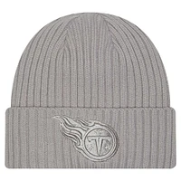 Men's New Era Gray Tennessee Titans Color Pack Cuffed Knit Hat