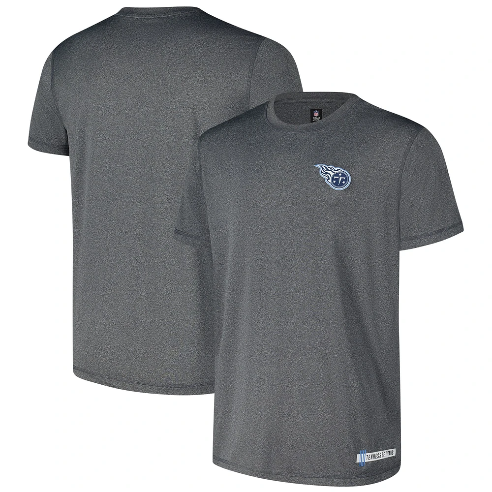 T-shirt New Era pour homme, bleu marine chiné, Tennessee Titans 2024 NFL Training Camp