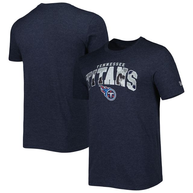 T-shirt pour homme New Era bleu marine chiné Tennessee Titans Training Collection