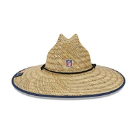 Chapeau officiel de sauveteur en paille New Era Natural Tennessee Titans NFL Entraînement Camp pour homme