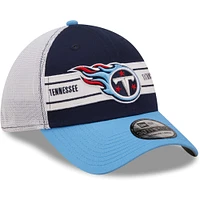 Men's New Era Navy/Light Blue Tennessee Titans Team Banded 39THIRTY - Flex Hat