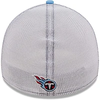 Men's New Era Navy/Light Blue Tennessee Titans Team Banded 39THIRTY - Flex Hat
