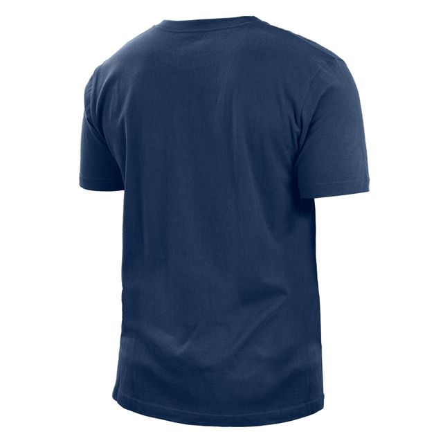 T-shirt pour homme New Era bleu marine Tennessee Titans 2022 Sideline Ink Dye