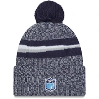 Men's New Era Navy Tennessee Titans 2023 Sideline Cuffed Knit Hat With Pom