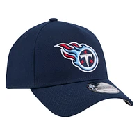 Men's New Era  Navy Tennessee Titans A-Frame 9FORTY Adjustable Hat