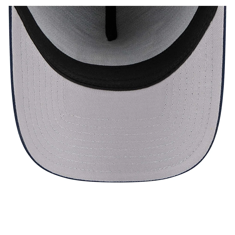 Men's New Era  Navy Tennessee Titans A-Frame 9FORTY Adjustable Hat