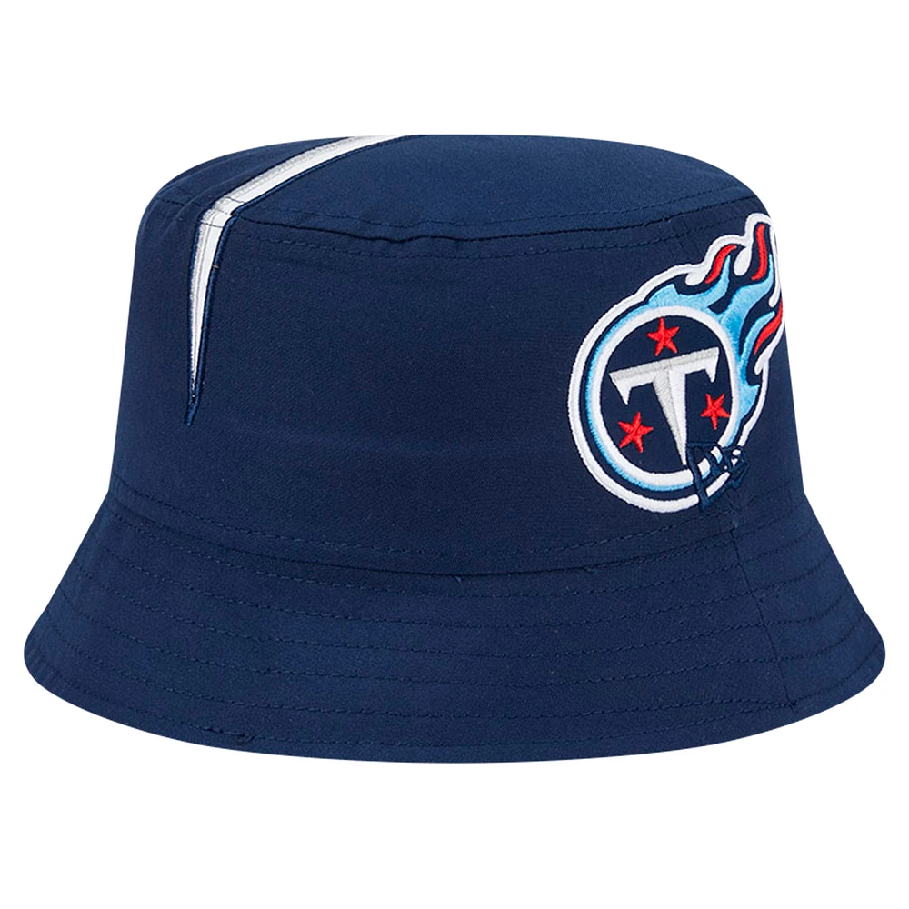 Men's New Era Navy Tennessee Titans Helmet Bucket Hat