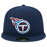 Men's New Era Navy Tennessee Titans  Main 59FIFTY Fitted Hat