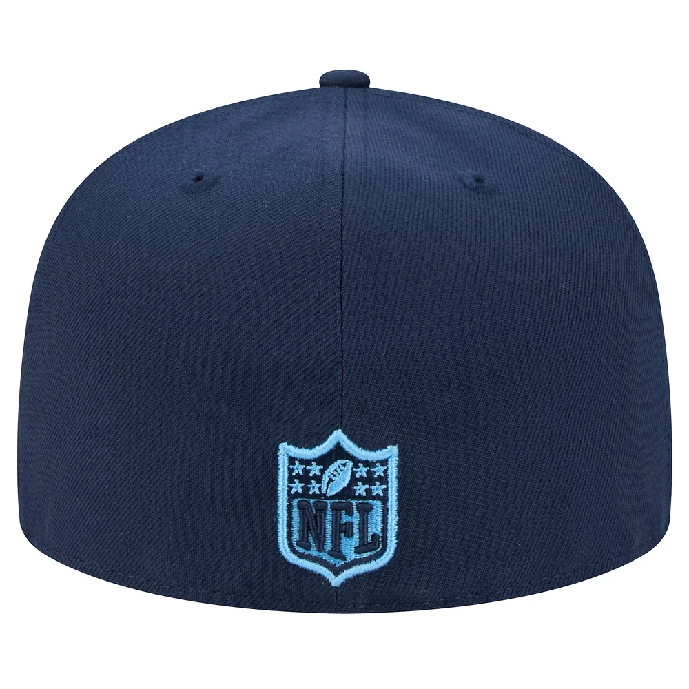 Men's New Era Navy Tennessee Titans  Main 59FIFTY Fitted Hat
