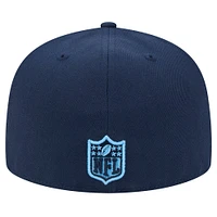 Men's New Era Navy Tennessee Titans  Main 59FIFTY Fitted Hat