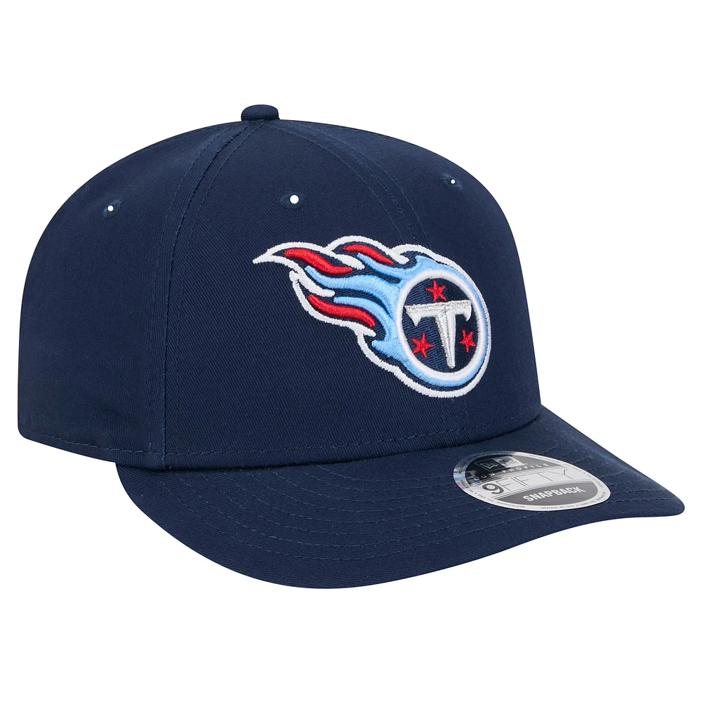 Men's New Era Navy Tennessee Titans Main Low Profile 9FIFTY Snapback Hat