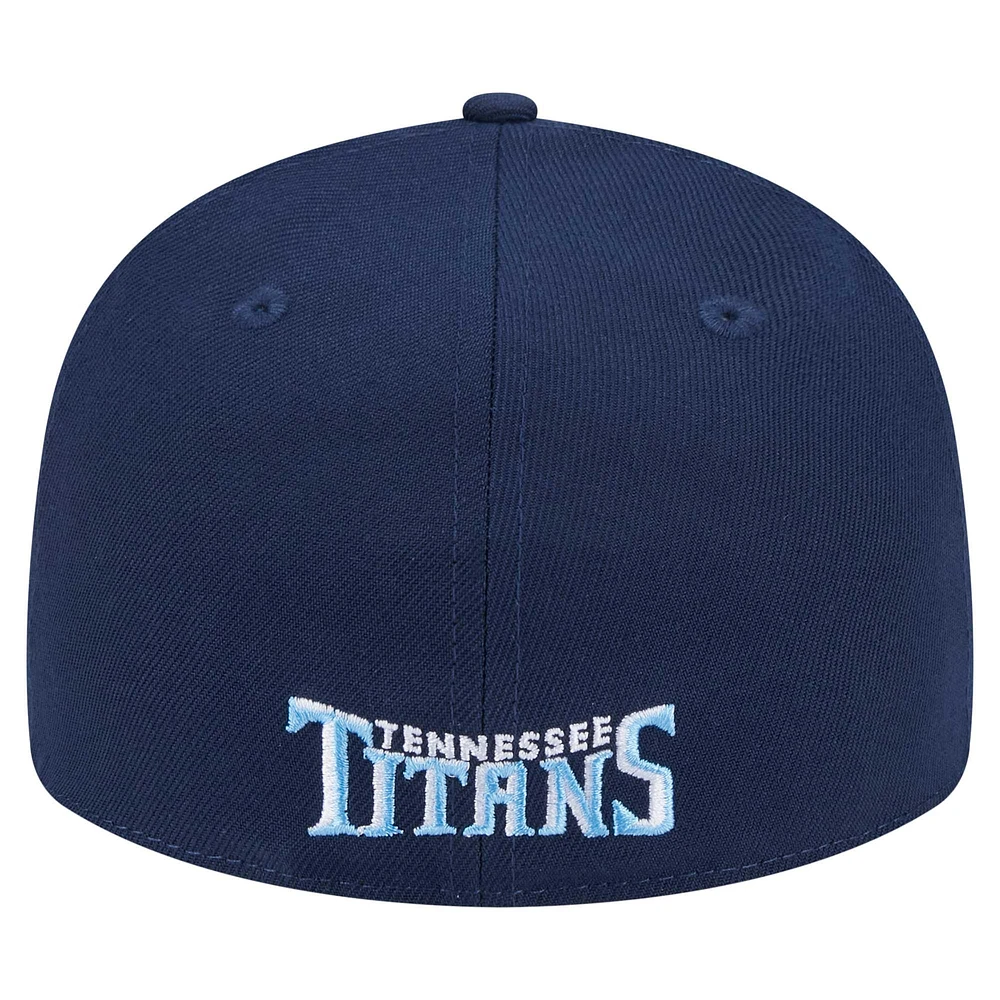 Casquette ajustée à profil bas 59FIFTY Tennessee Titans Omaha pour homme New Era bleu marine