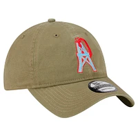Men's New Era Olive Tennessee Titans Oilers Throwback City Originals Lifestyle 9TWENTY Adjustable Hat