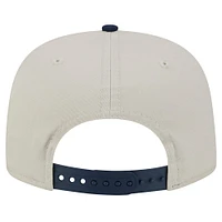 Men's New Era Stone/Navy Tennessee Titans Athletic Golfer Snapback Hat