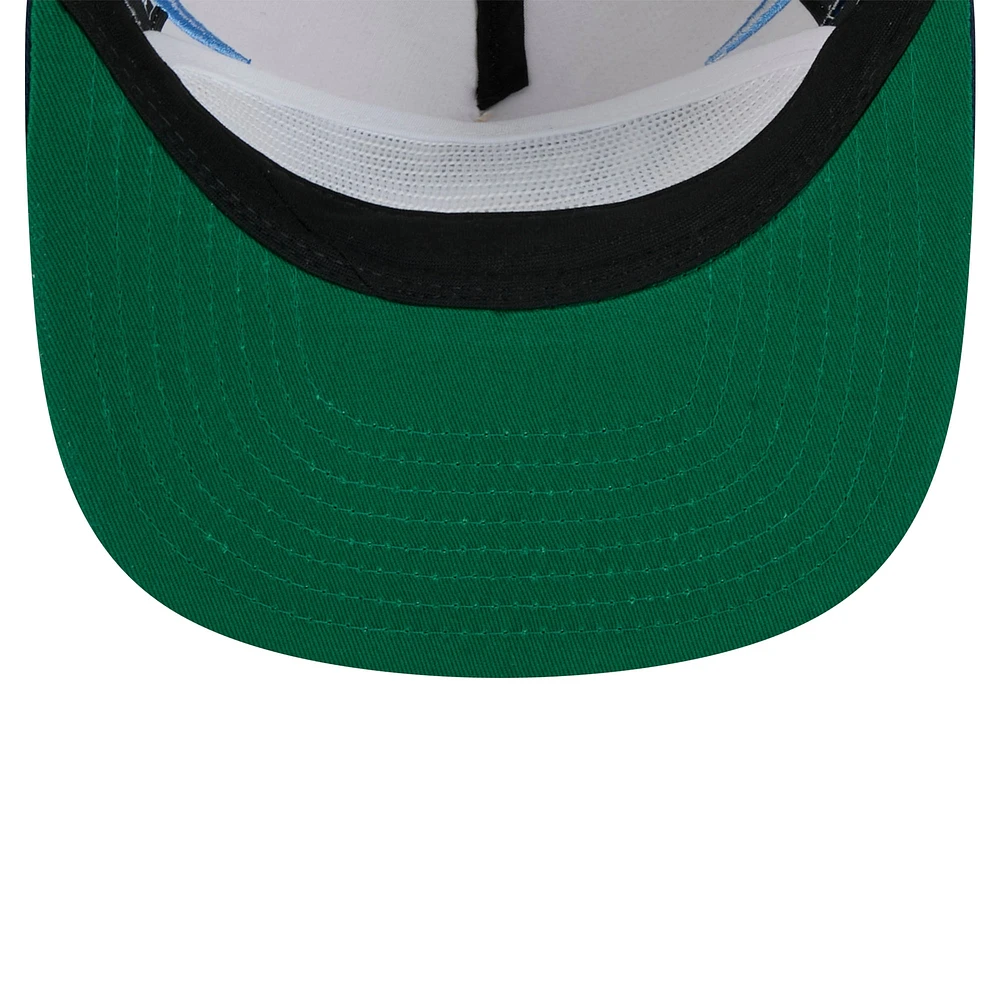 Men's New Era Stone/Navy Tennessee Titans Athletic Golfer Snapback Hat