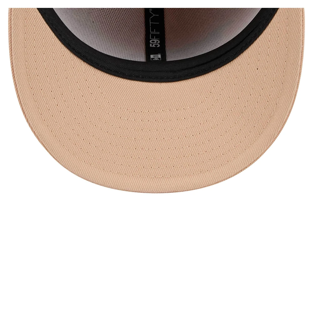 Men's New Era Tan Tennessee Titans Candied Pecan 59FIFTY Fitted Hat
