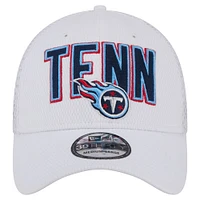 Men's New Era White Tennessee Titans Breakers 39THIRTY Flex Hat