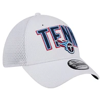 Men's New Era White Tennessee Titans Breakers 39THIRTY Flex Hat