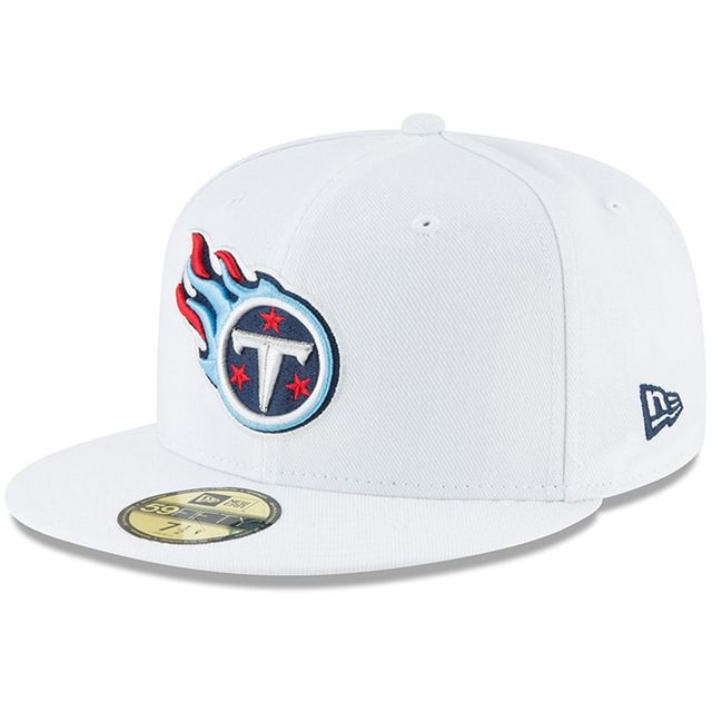 Casquette ajustée New Era Tennessee Titans Omaha 59FIFTY pour homme, blanche