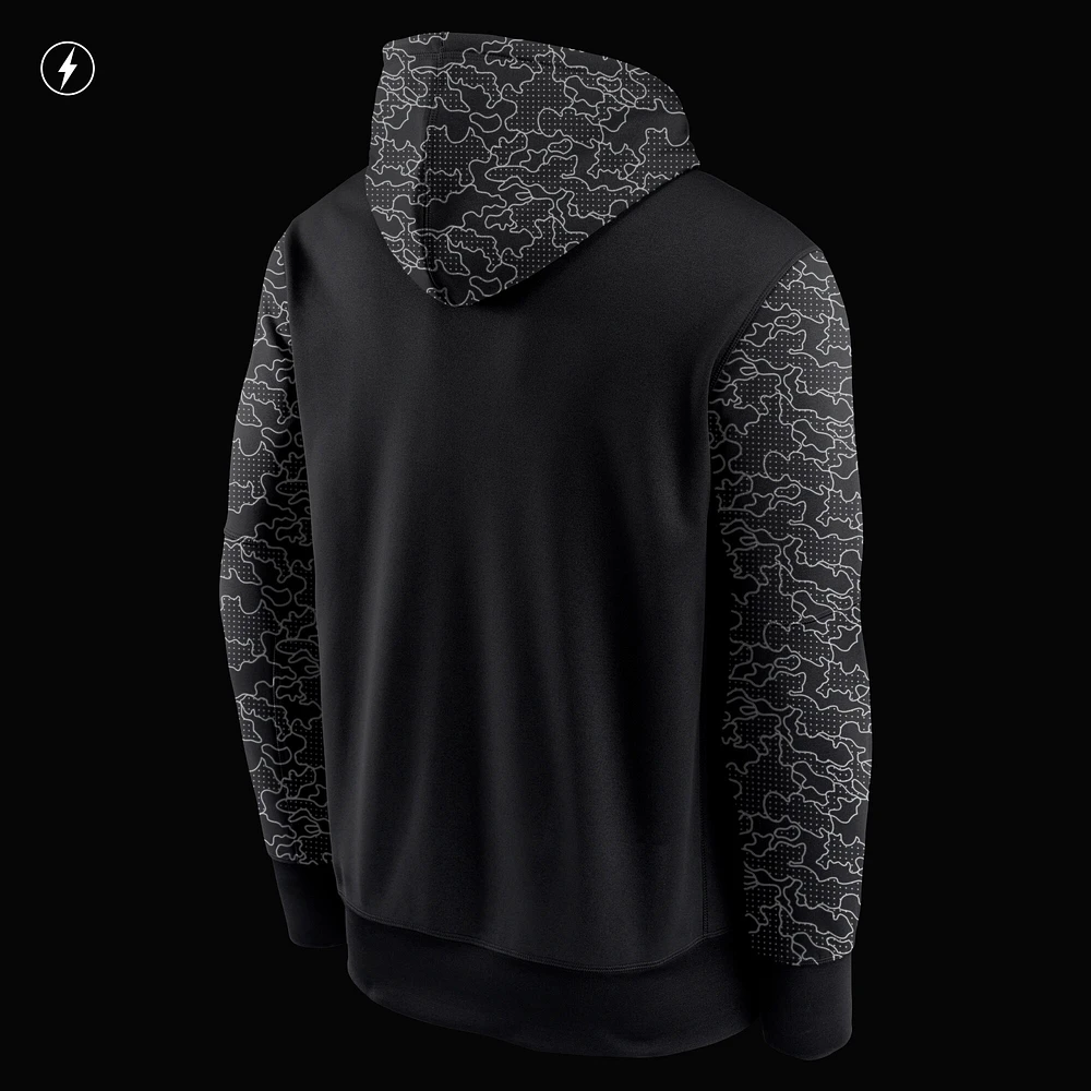 Chandail à capuchon RFLCTV Chevron Nike Tennessee Titans pour homme noir