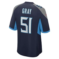 Men's Nike Cedric Gray  Navy Tennessee Titans Game Jersey