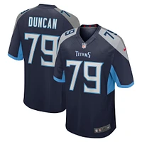 Men's Nike Jaelyn Duncan  Navy Tennessee Titans Team Game Jersey