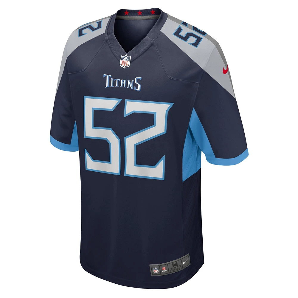 Men's Nike James Williams  Navy Tennessee Titans Game Jersey