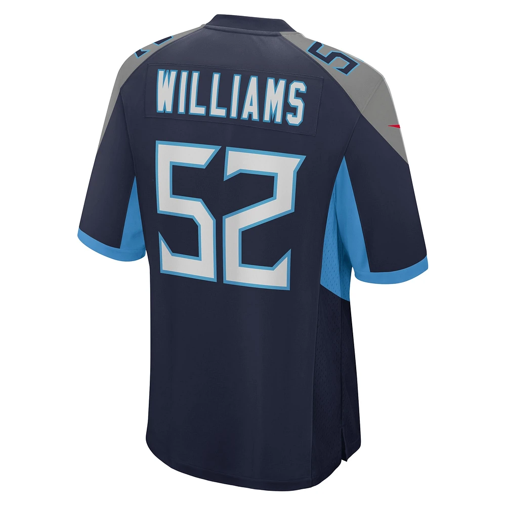 Men's Nike James Williams  Navy Tennessee Titans Game Jersey