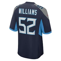Men's Nike James Williams  Navy Tennessee Titans Game Jersey
